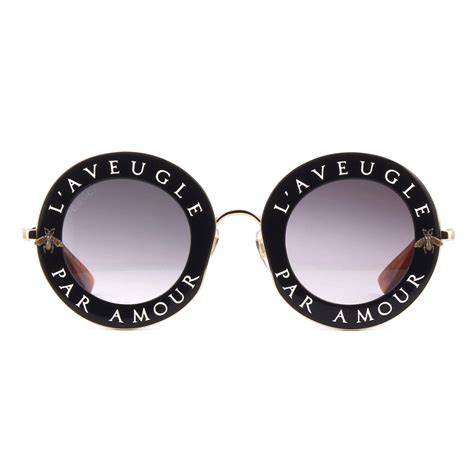 occhiali sole gucci rotondi|Occhiali da sole rotondi in acetato in Nero .